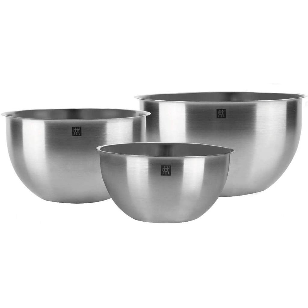 Set 3 Âu Trộn Bột Làm Bánh, Salat,  Đánh Trứng Inox Cao Cấp