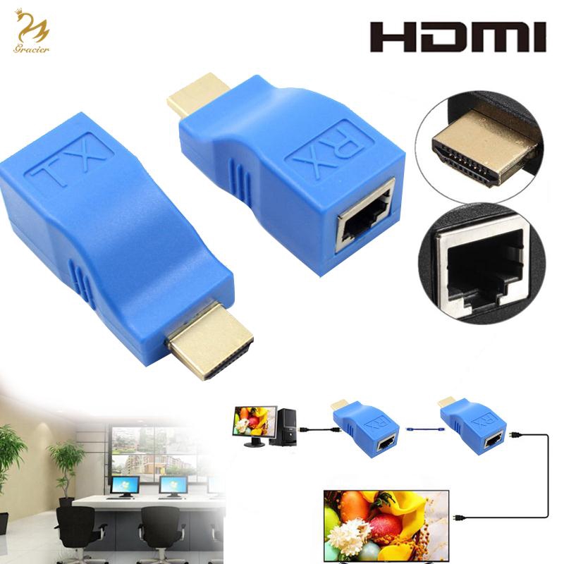 Đầu mở rộng chuyển đổi HDMI sang RJ45 TV CAT-5e/6 HDTV