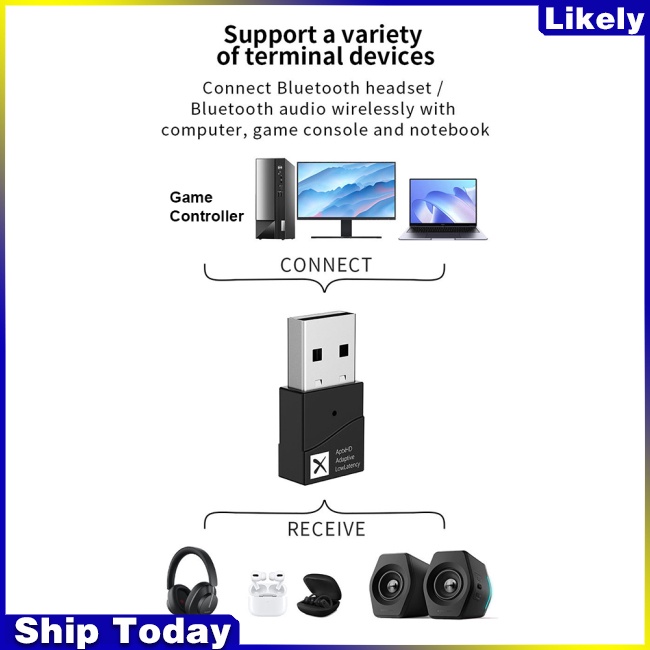 Usb Bluetooth 5.2 Hiệu Quả Thấp Có Mic Hỗ Trợ Gọi Điện Cho Switch