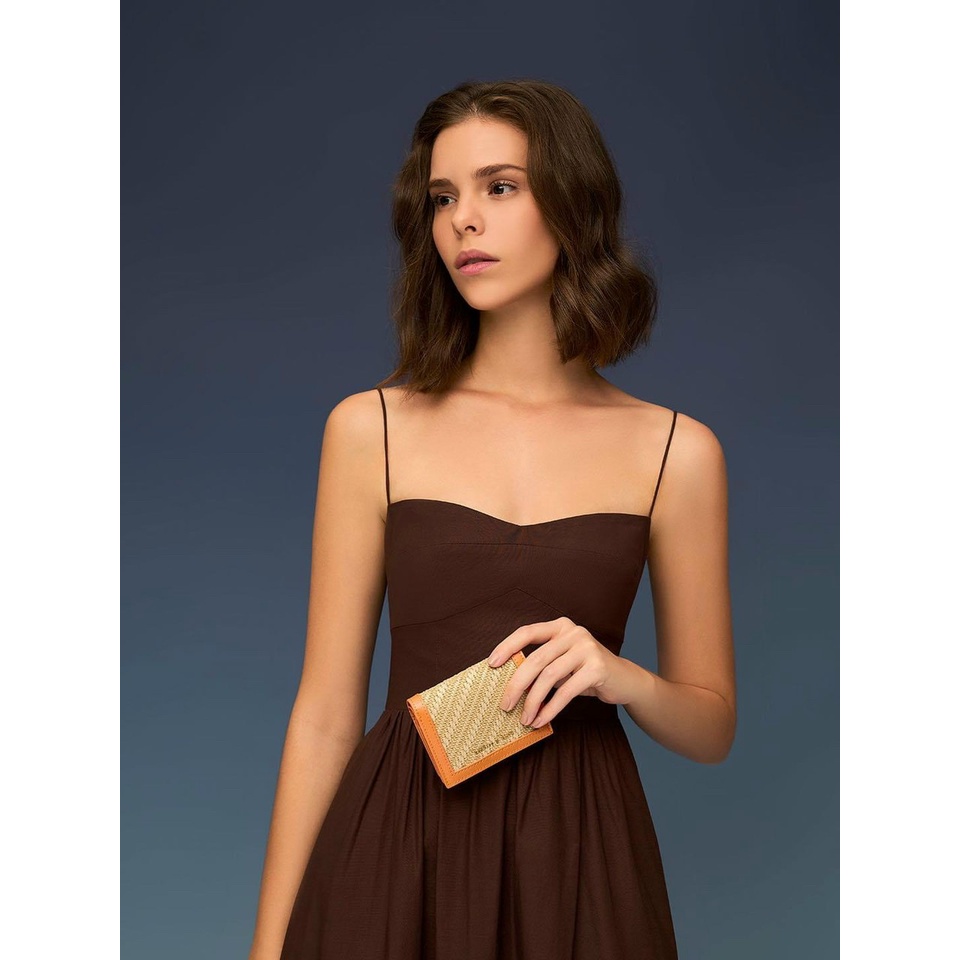 VÍ NỮ full box kèm dây xích fullxbox size 11cm CK6-10680910