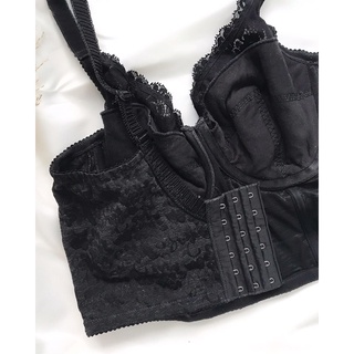 Áo corset đen 2hand(C85)