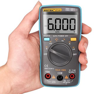 Đồng hồ đo điện vạn năng zoyi zt-101 hiển thị kỹ thuật số đồng hồ đo von kế đo tụ điện áp dòng ac/dc đa năng