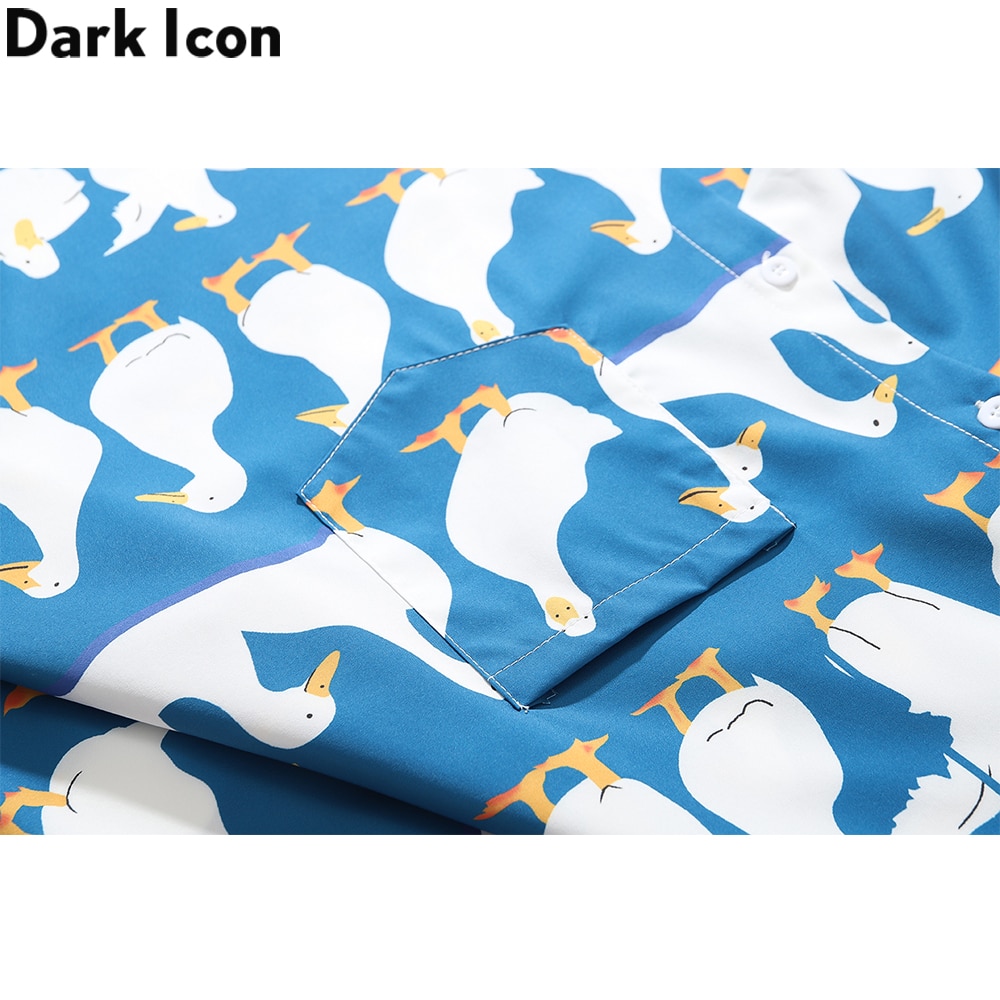 Áo Sơ Mi Nam In Họa Tiết Vui Nhộn Phong Cách Hawaii 2021 (2 Màu) | BigBuy360 - bigbuy360.vn