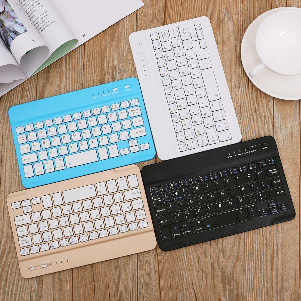 BEBETTERM Bàn Phím Bluetooth Không Dây Siêu Mỏng 59 Phím Cho Điện Thoại / Máy Tính Bảng / Laptop