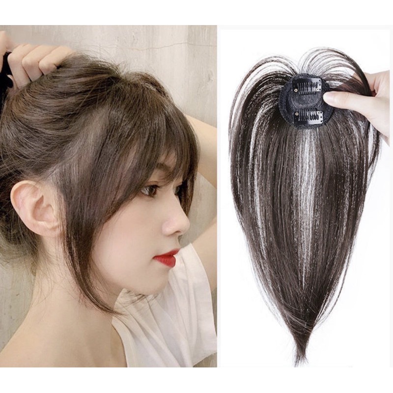TÓC GIẢ MÁI 3D FREESHIPLOẠI 2 kẹp dày đẹp- tóc sợi tơ