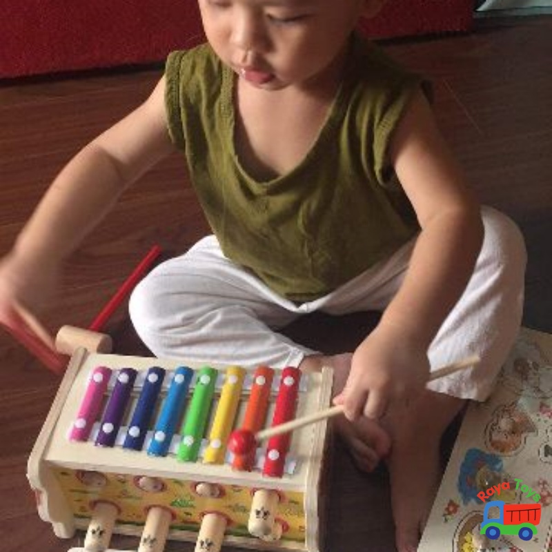 Đồ chơi trẻ em thông minh cho bé trò chơi đập chuột đa năng 2in1 3in1 7in1 bằng gỗ Montessori, quà tặng sinh nhật