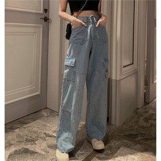 [ORDER]QUẦN JEAN ỐNG RỘNG RETRO 2 TÚI ULZZANG