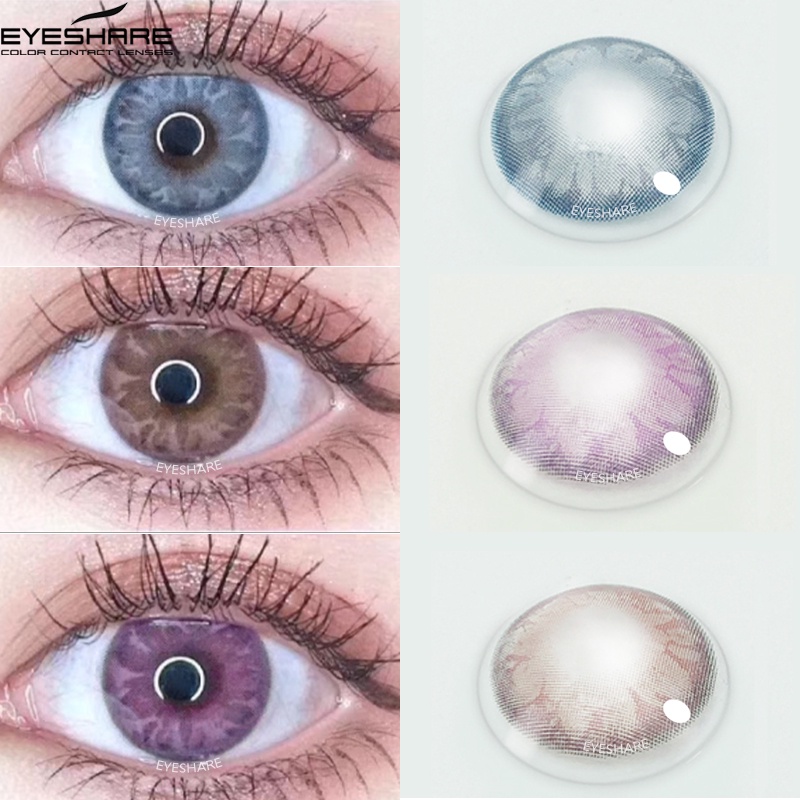 EYESHARE [Hàng mới về] Set 2 kính áp tròng màu tự nhiên