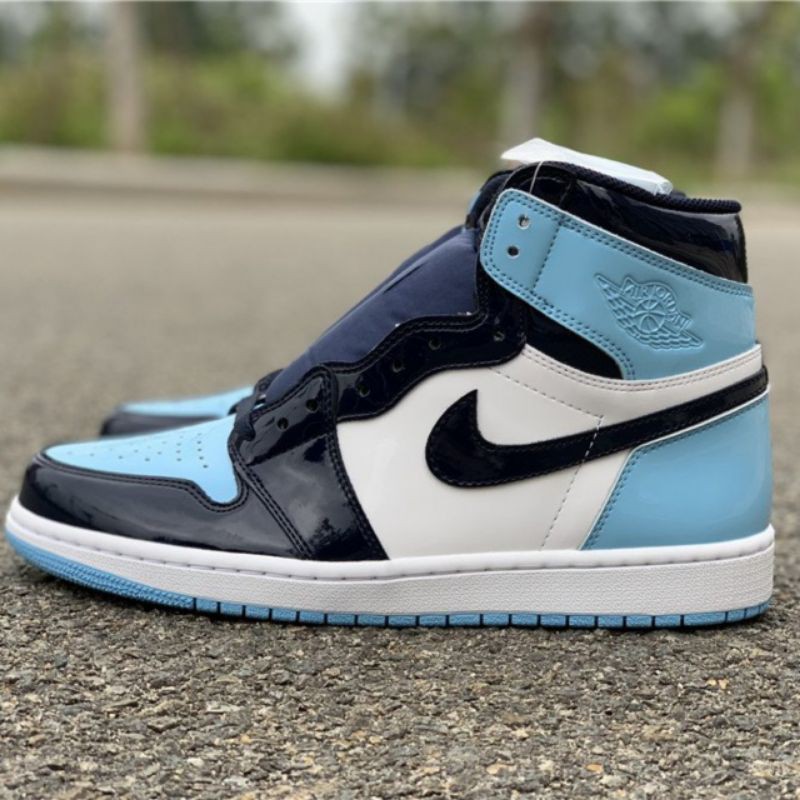 [Ảnh thật] giầy thể thao Jordan 1 xanh bóng đen cổ cao thời trang nam nữ | BigBuy360 - bigbuy360.vn