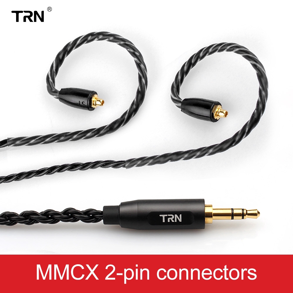 TRN 6 Core Dây cáp lõi đồng iem 2Pin mmcx