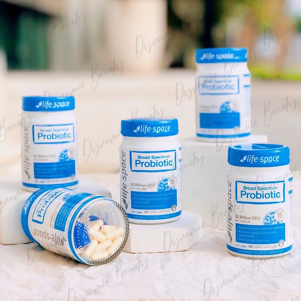 Viên uống men vi sinh dành cho người lớn Life space broad spectrum probiotic 60 viên của Úc