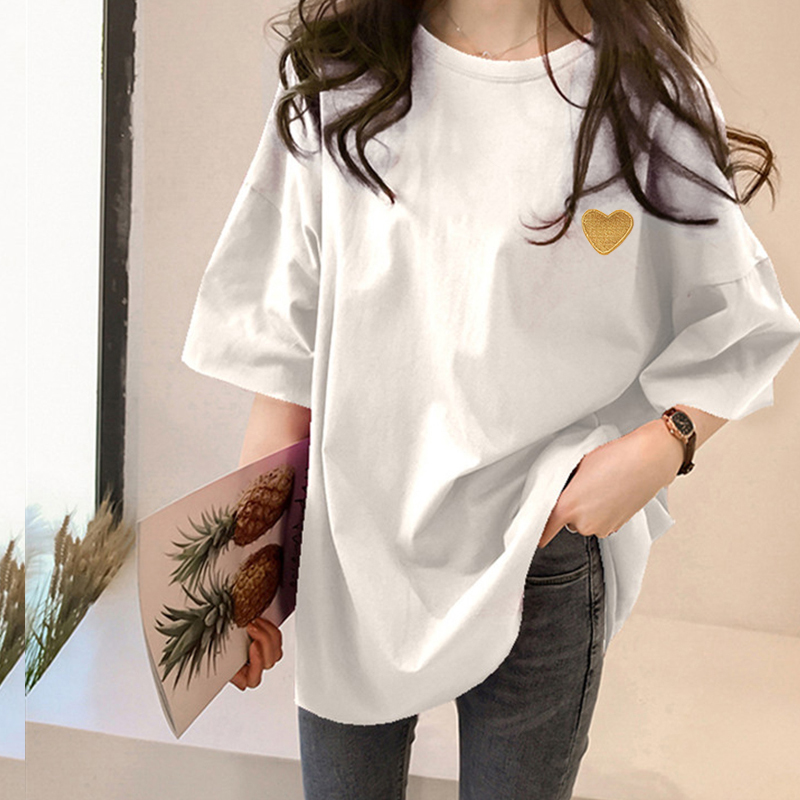 NRVP Áo Thun Dáng Rộng Tay Ngắn Thời Trang 2021 Cho Phụ Nữ