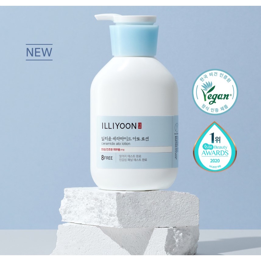 Sữa dưỡng thể Illiyoon Ceramide Ato Lotion kem dưỡng ẩm cho cơ thể Body Lotion 350ml cực lành tính