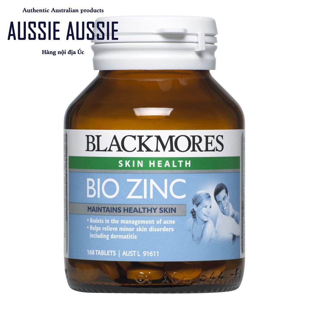 Viên Kẽm Dành Cho Da Mụn Blackmores Bio Zinc 84 Viên/ 168 Viên aussie.vn