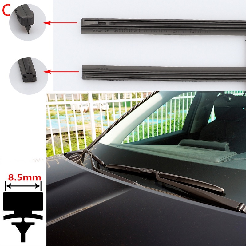 1 Thanh Cao Su Gắn Kính Chắn Gió Xe Hơi 14" Đến 28"