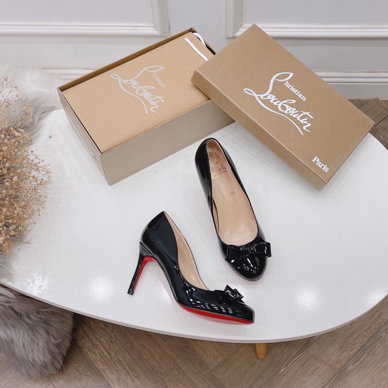 Đầm nơ dáng mũi tròn