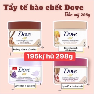 Tẩy da chết body dove bản mỹ 298g