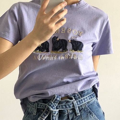 Áo Thun Nữ cotton Tay Ngắn Dáng Ôm Phong Cách Hàn Quốc Cổ Điển Dễ Phối Đồ Thời Trang Cho Nữ áo phông nữ JL-TX-102