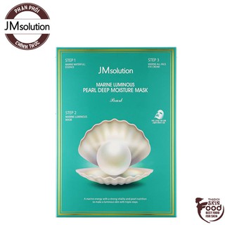 Mặt Nạ 3 Bước Chiết Xuất Ngọc Trai Jmsolution Marine Luminous Pearl Moisture Mask