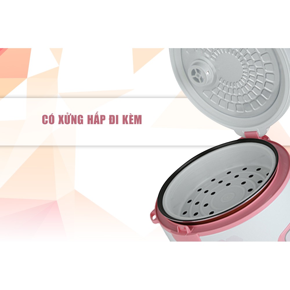 Nồi Cơm Điện Lock&Lock (1.8 lít) màu hồng EJR446RED | BigBuy360 - bigbuy360.vn