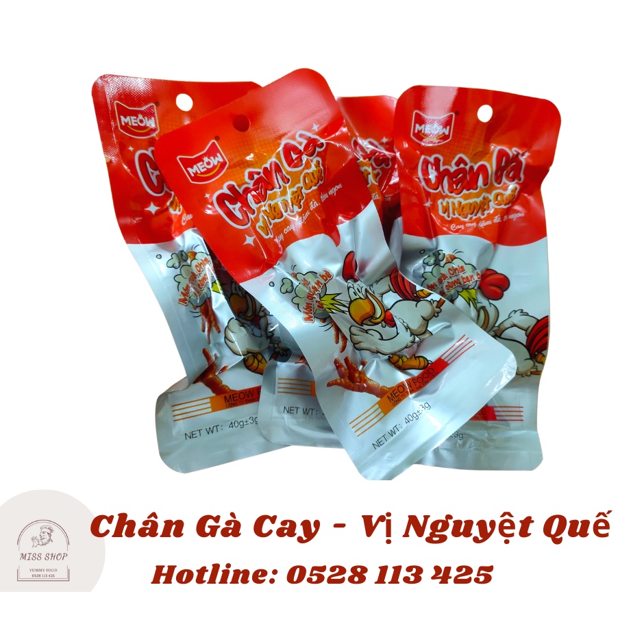 [ NEW - TẶNG QUÀ] Chân Gà Cay Vị Nguyệt Quế - Chân Gà To Mũm Mĩm Dai Giòn Đậm Vi - Ăn 1 Lần Là Nhớ Mãi