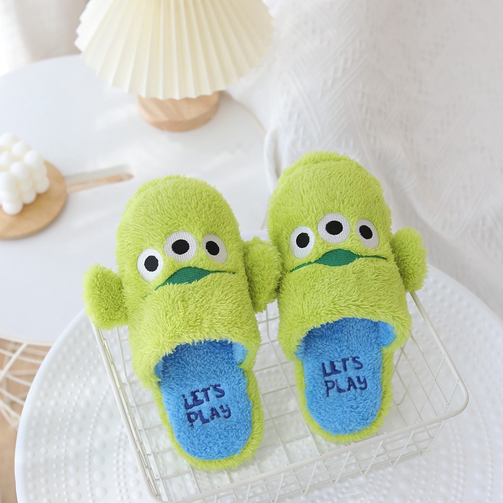 Dép Bông Đi Trong Nhà Hình Hoạt Hình Disney Winnie The Pooh Stitch Alien Chipmunks Quà Tặng Cho Bé Gái