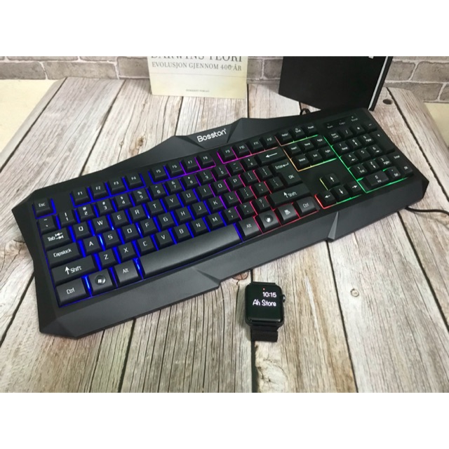 Bàn Phím Chuyên Game Bosston X19 Chế Độ Đèn Led 7 Màu Bảo Hành 12 Tháng
