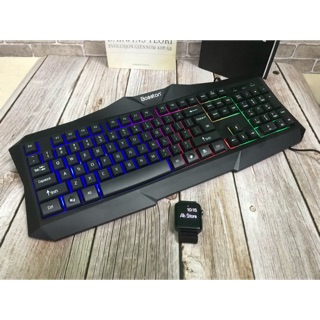 Bàn Phím Chuyên Game Bosston X19 Chế Độ Đèn Led 7 Màu Bảo Hành 12 Tháng