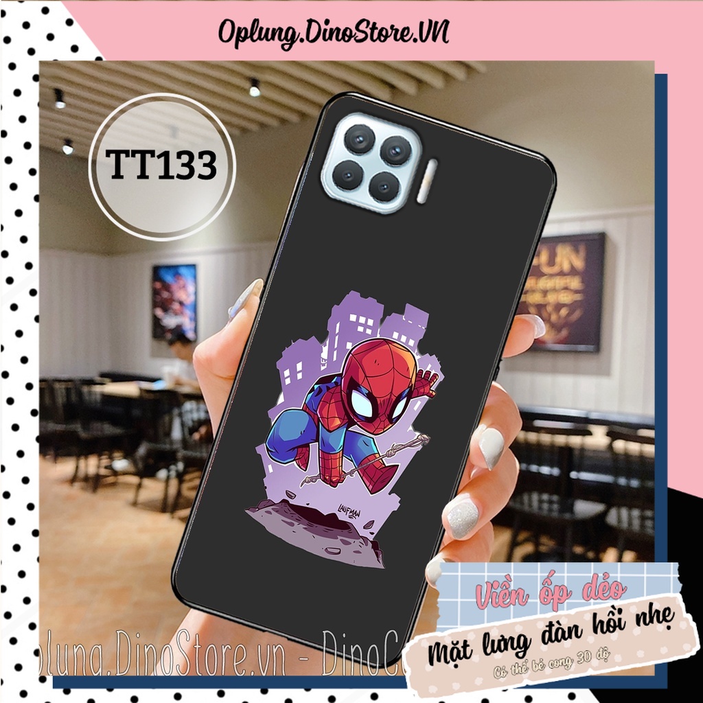 Ốp lưng Oppo A73/F17 - Oppo A93/F17 Pro - Ốp điện thoại Oppo lưng cứng viền dẻo in hình người nhện Spider Man cực đẹp.
