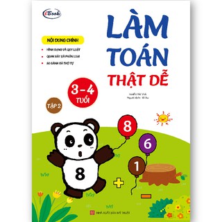 Sách thiếu nhi - LÀM TOÁN THẬT DỄ 3-4 Tuổi - Tập 2