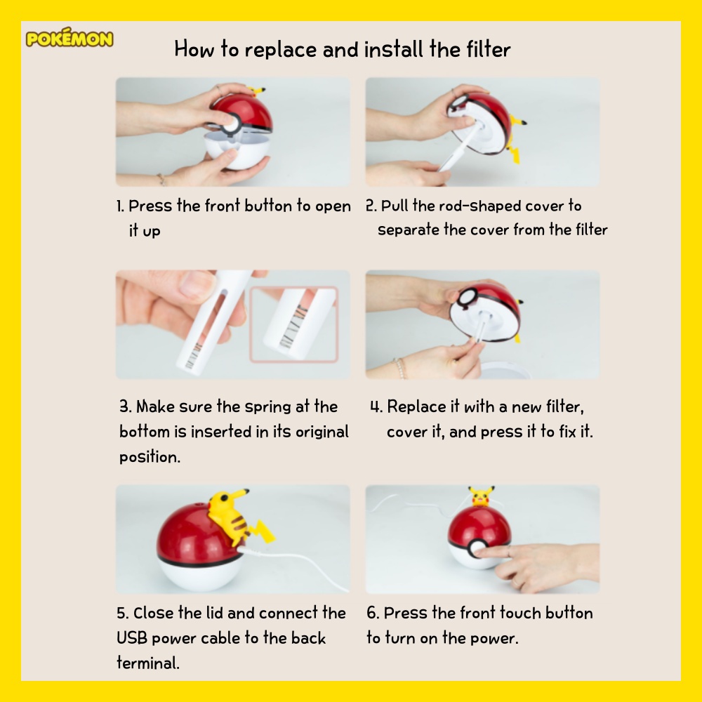 Chuột không dây pikachu & máy tạo ẩm mini pikachu / chuột / pokemon / máy tạo ẩm mini / máy tạo ẩm nhỏ / máy tạo ẩm usb / chuột máy tính / chuột dễ thương