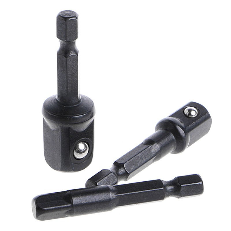 Bộ 3 thân mũi khoan lục giác cỡ 1/4 3/8 1/2 inch