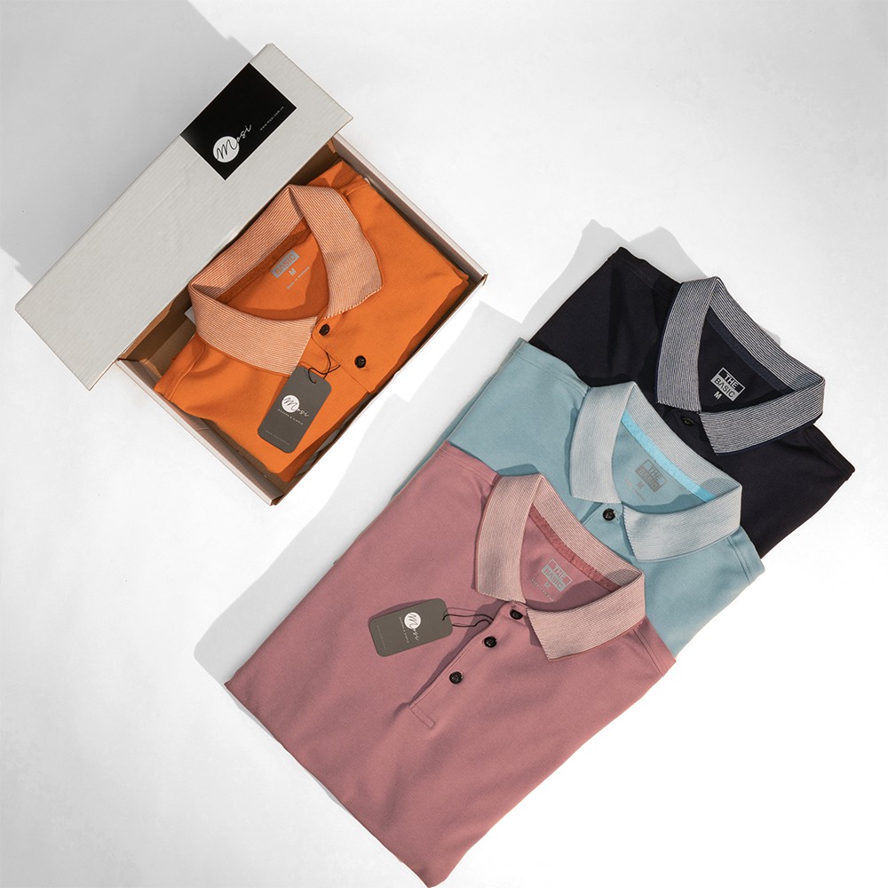 Áo Polo Nam Cotton Cao Cấp Cổ Phối Bo Hàng VNXK