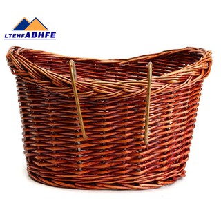 Giỏ Xe Đạp Đan Lát Phong Cách Vintage Xinh Xắn