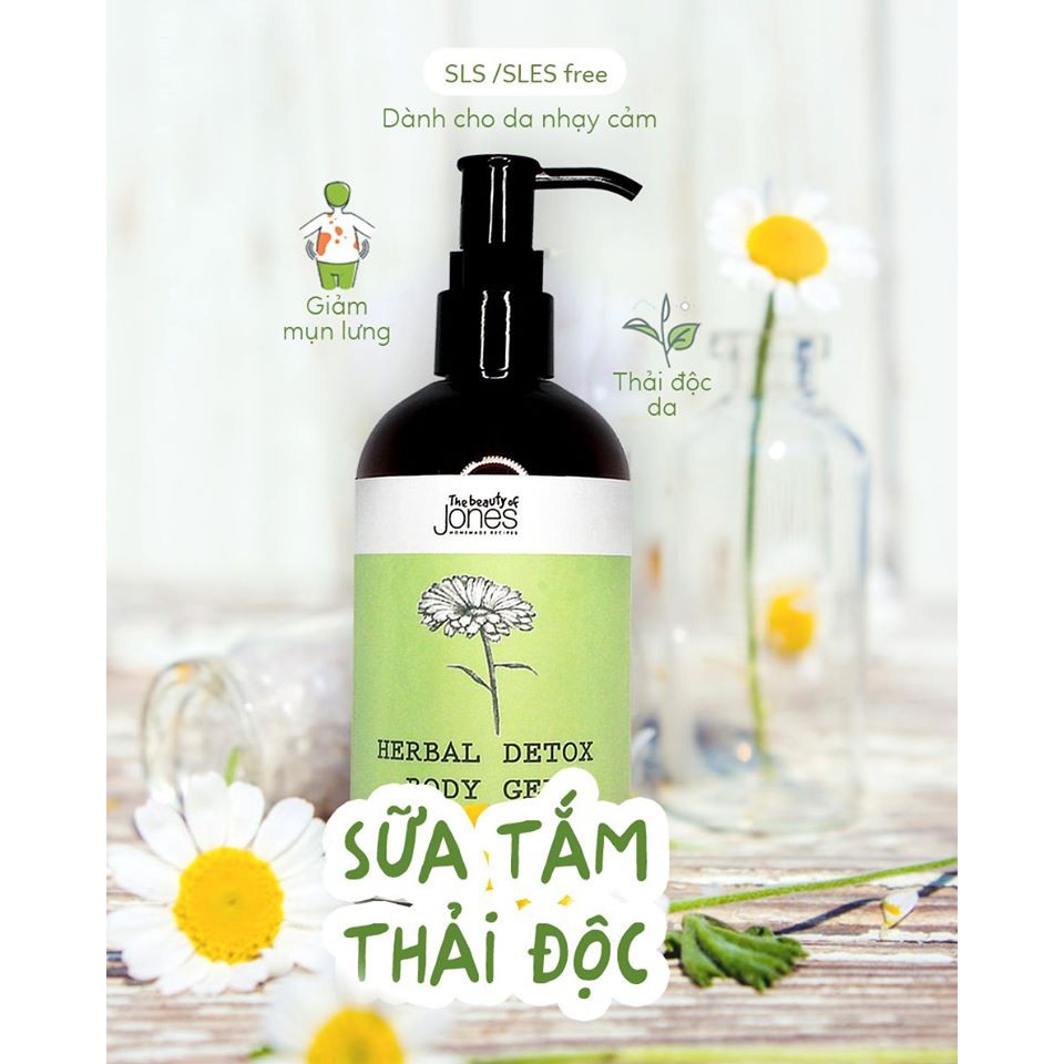 Sữa tắm thảo mộc thải độc da Herbal Detox Body Gel 300ml