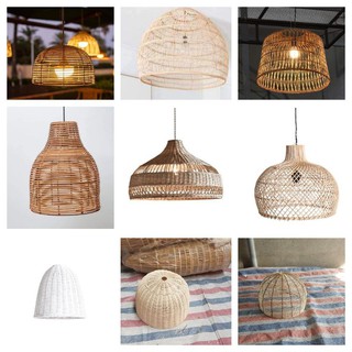 Đèn mây tre trang trí quán cafe