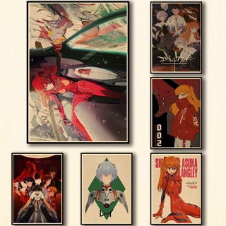 Set 41 Tấm Poster Phim Hoạt Hình EVANGELION EVA Trang Trí Quán Cà Phê / Bar 2