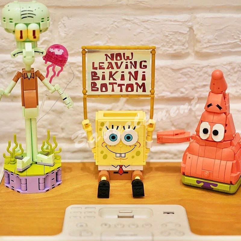Hộp Đựng Bút Hình Vuông In Hoạt Hình Spongebob Độc Đáo DIY