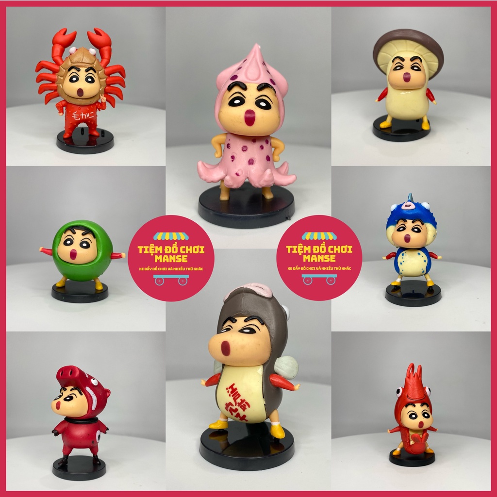 Set Mô hình Anime 08 bé Shin Cậu bé bút chì Shinosuke dễ thương MẪU TO bền màu an toàn