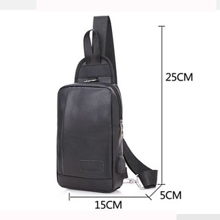 ( SALE OFF ) Túi Đeo Chéo Trước Ngực Nam Da Pu Đựng Điện Thoại & Ví Tiền Cao Cấp Chính Hãng