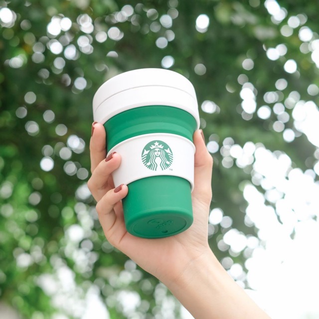 Ly Starbucks Stojo Mint - Green 475ml