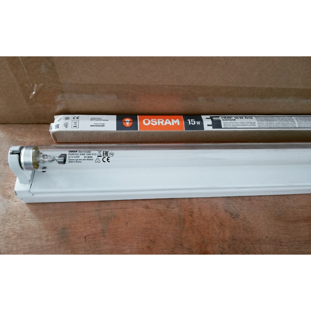 (SALE) Bộ đèn diệt khuẩn UVC 15W OSRAM dài 45cm