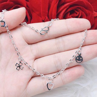 Lắc chân bạc ta treo hoa