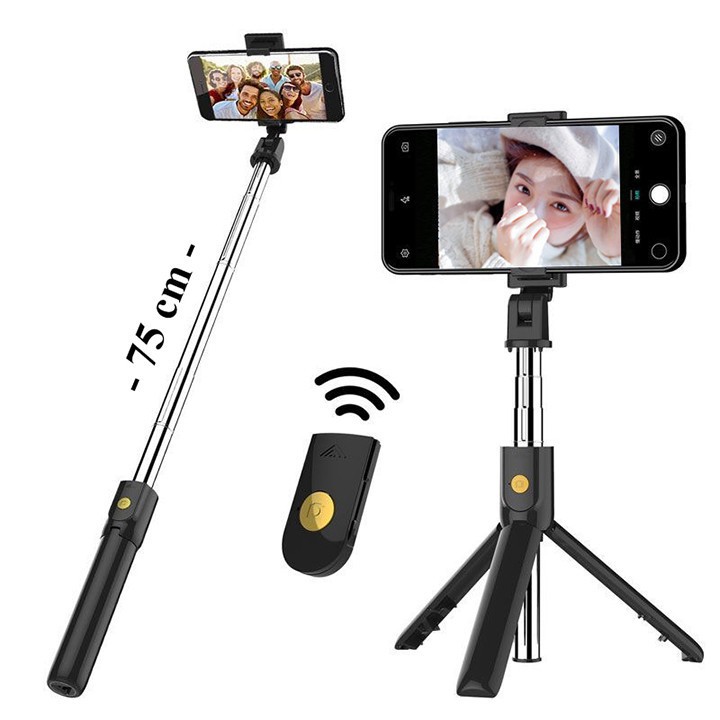 Gậy Chụp Ảnh 3 Chân Tripod K07 Thỏa Mái Selfie Chụp Hình Tự Sướng  Kết Nối Bluetooth Điều Khiển Từ Xa