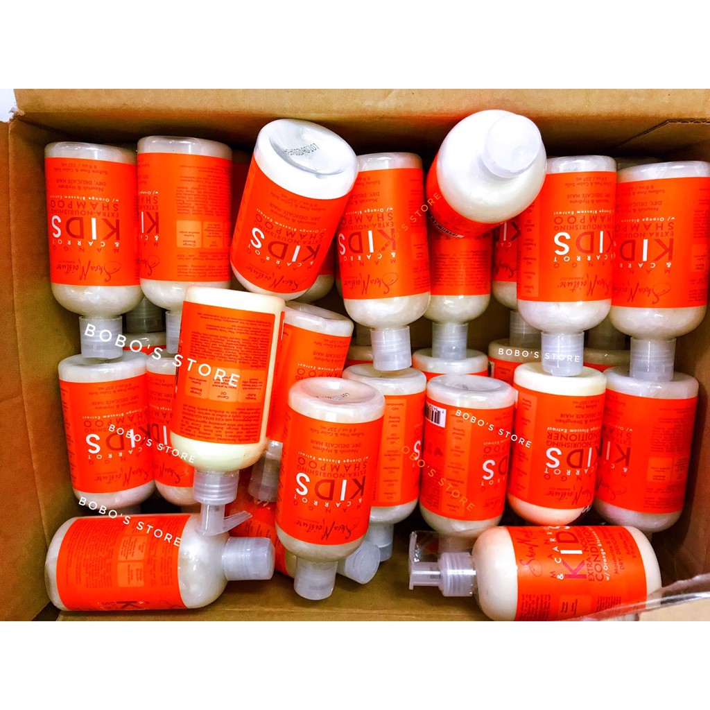 DẦU GỘI VÀ XẢ TÓC CHO BÉ SHEA MOISTURE MANGO&CARROT KIDS 237ML