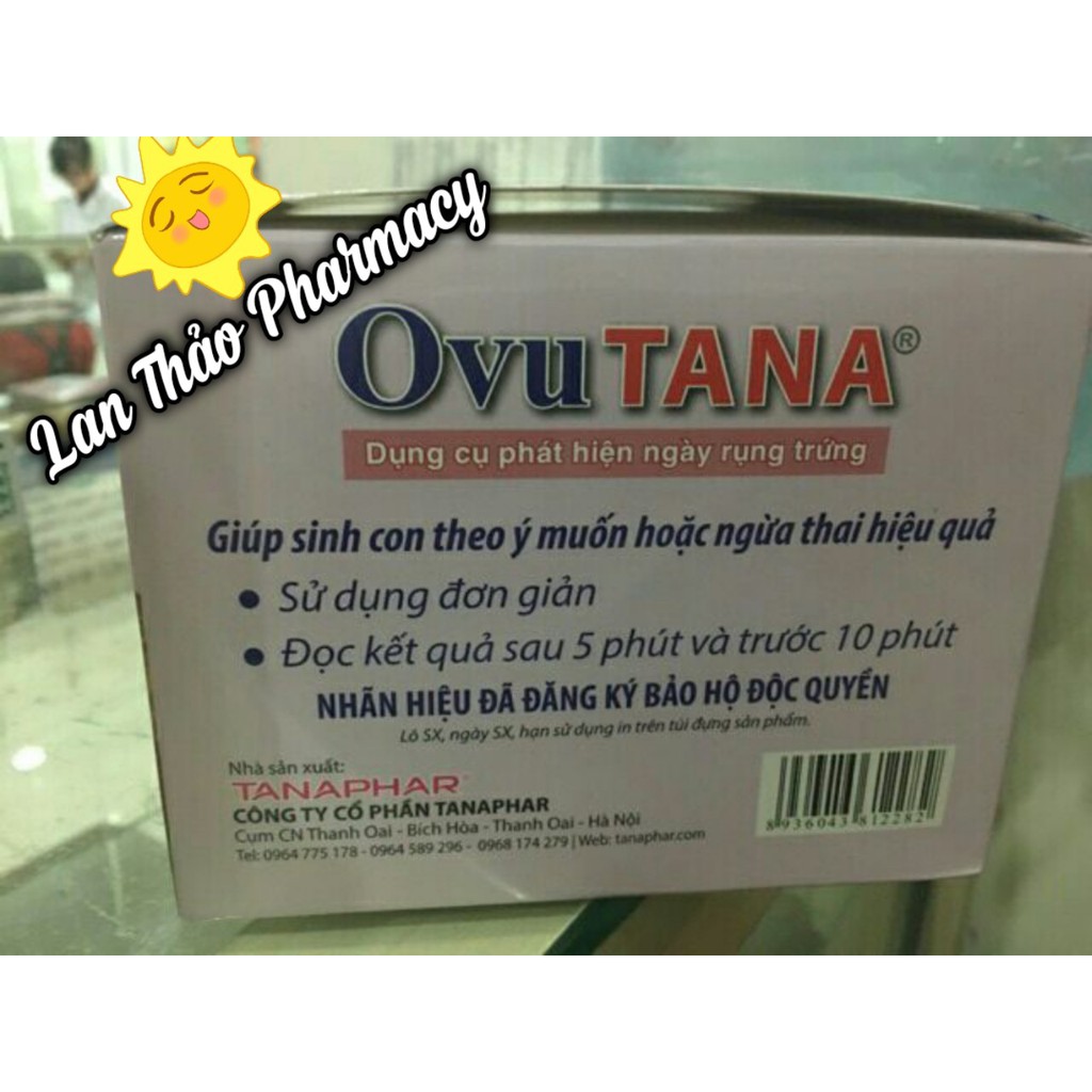 Ovutana que thử rụng trứng cho kết quả nhanh chóng chính xác