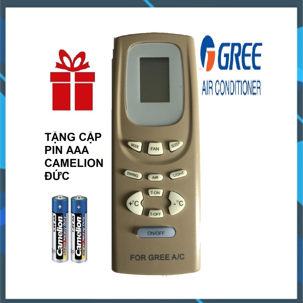 REMOTE MÁY LẠNH GREE MẪU 2 - ĐIỀU KHIỂN ĐIỀU HÒA GREE MẪU 2