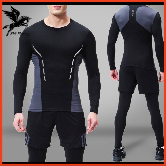 Áo thun dài tay giữ nhiệt nam body thun lạnh co dãn 4 chiều mặc siêu mát