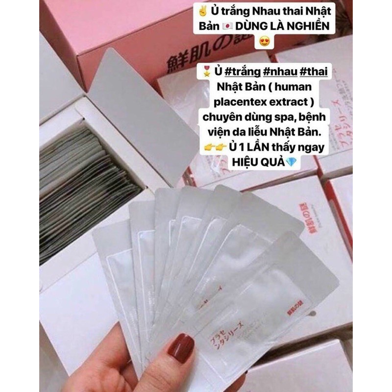Gói Ủ Trắng Face NHau Thai Cừu Nhật Bản ( lẻ 1 gói) PVN3611