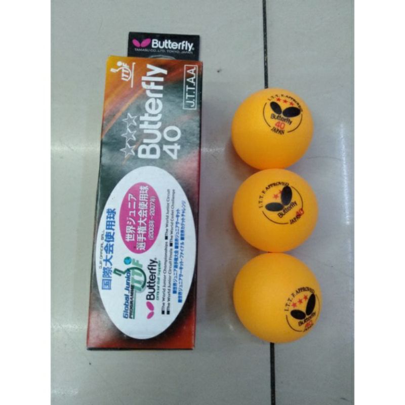 Banh bóng bàn butterfly 40- 1 hộp 3 quả